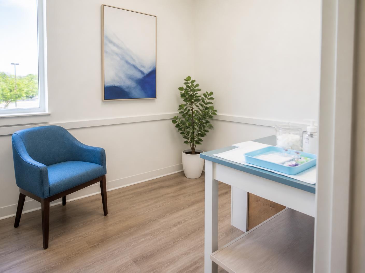 Private vaccination counseling room at Lititz Apothecary